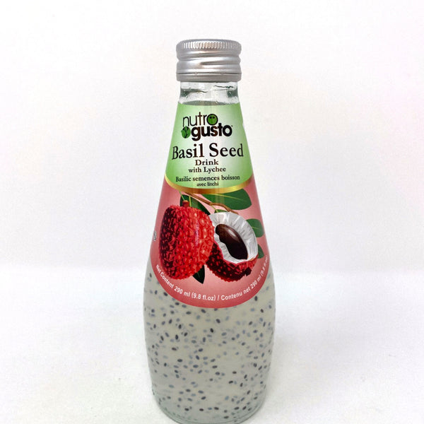 Nutrogusto Basil Seed Drink with Lychee Al Premium Food Mart