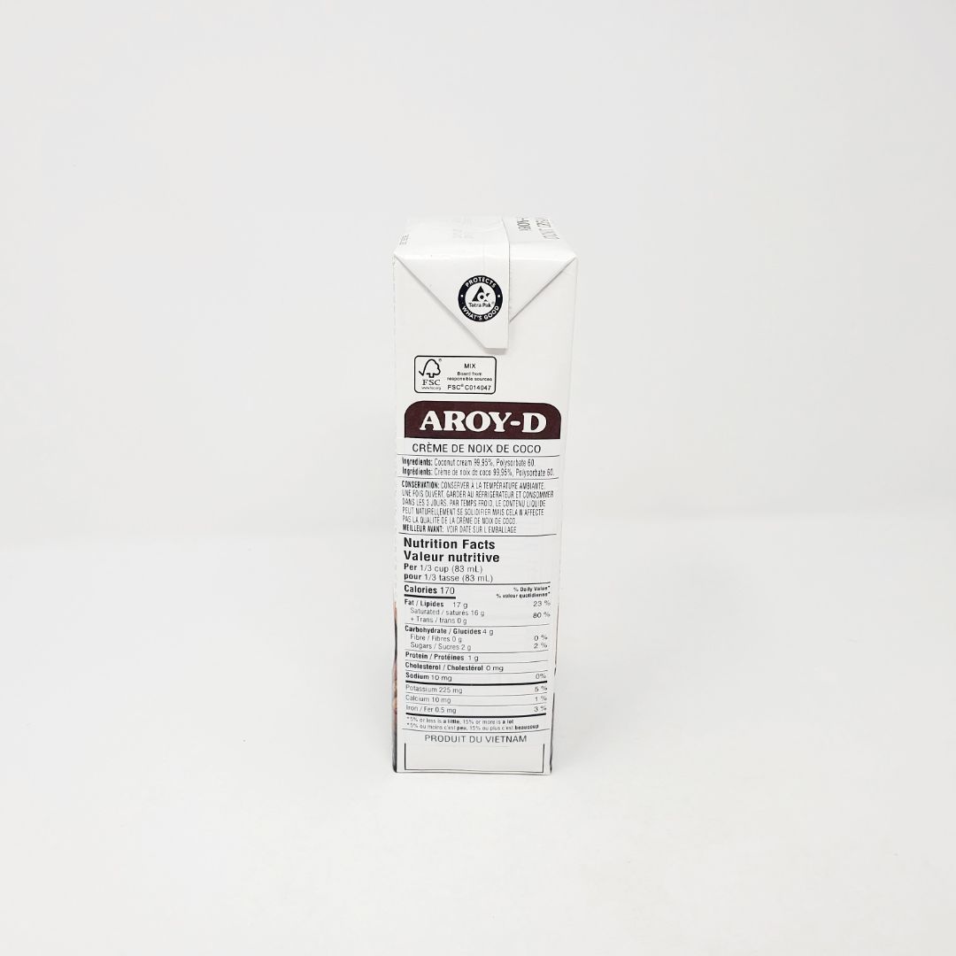 Aroy-D Coconut Cream 100%