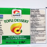 Sunrise Peach Mango Tofu Dessert