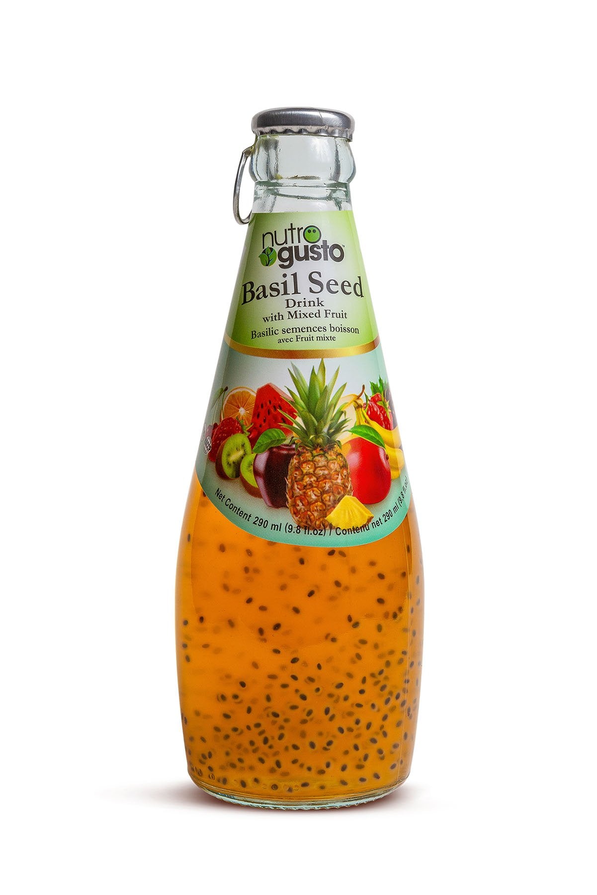 Nutrogusto Basil Seed Drink With Mixed Fruit