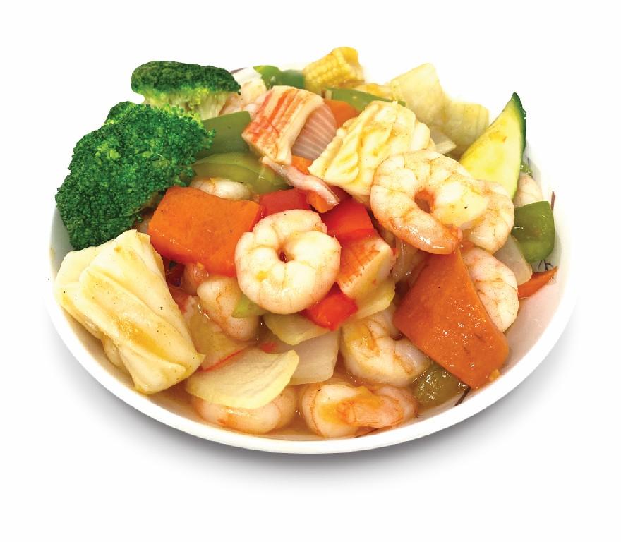 Stir-fried Seafood with Vegetable