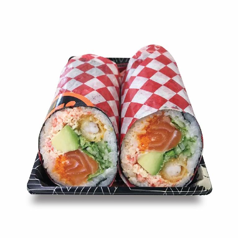 Salmon Shrimp Sushi Burrito(2 pcs)