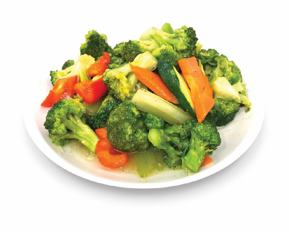 Stir-fried asserted vegetables