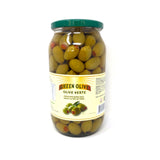 EFT WHOLE GREEN OLIVES WITH PEPPER